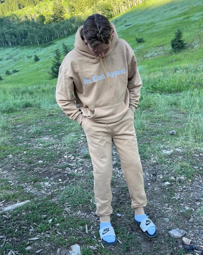 Embroidered Sand Joggers