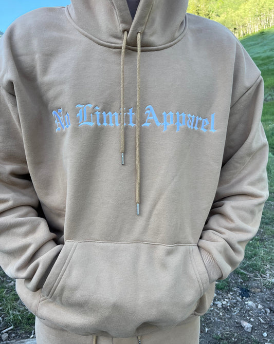 Embroidered Sand Hoodie