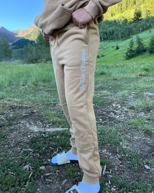Embroidered Sand Joggers