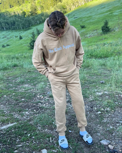 Embroidered Sand Hoodie